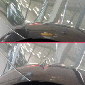 Dent on car